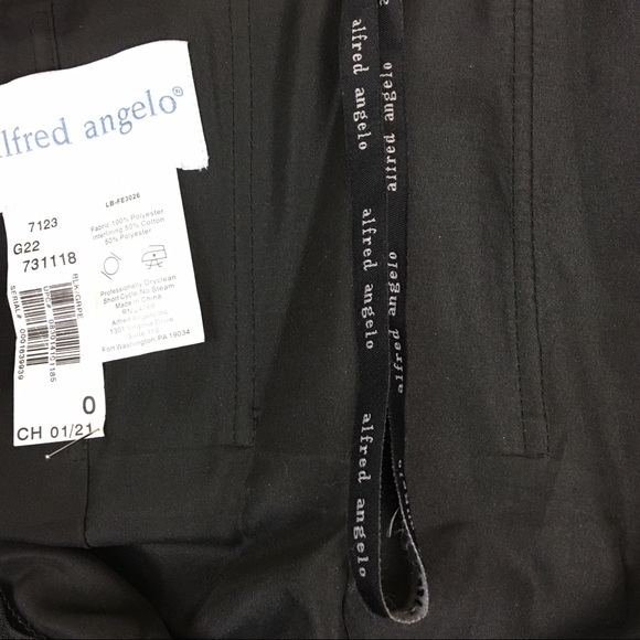 ALFRED ANGELO Little Black Cocktail Satin Rushed Dress Size 0 - Picture 9 of 9